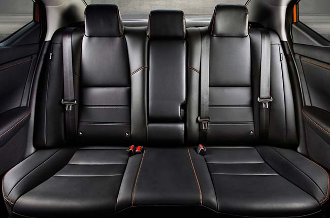 Nissan Sentra interior backseats press photo