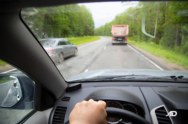 Overtaking on a blind corner