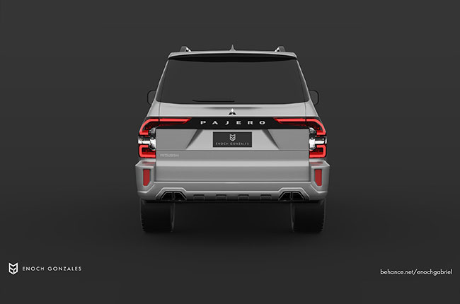 Pajero Rear Render