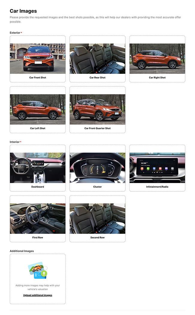 Quick sell image guide