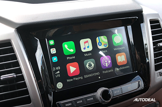 Ssangyong Musso infotainment