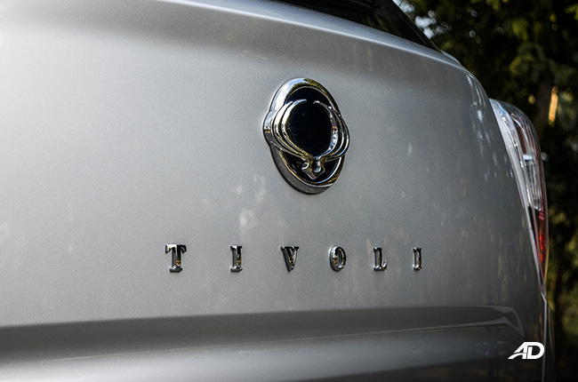 ssangyong tivoli diesel review road test rear badge exterior