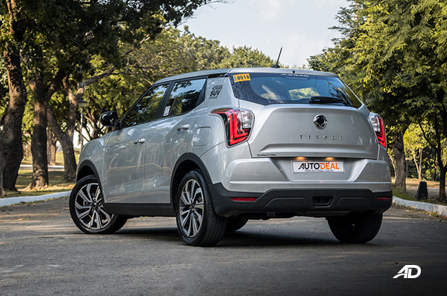 ssangyong tivoli diesel review road test rear quarter exterior philippines