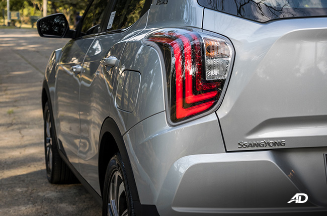 ssangyong tivoli diesel review road test rear taillights side exterior