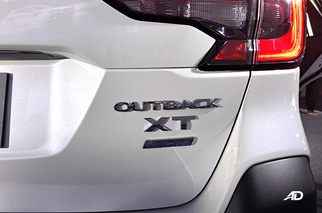 Subaru Outback XT Nameplate