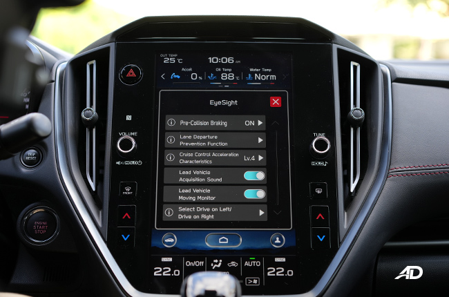 Subaru WRX Infotainment