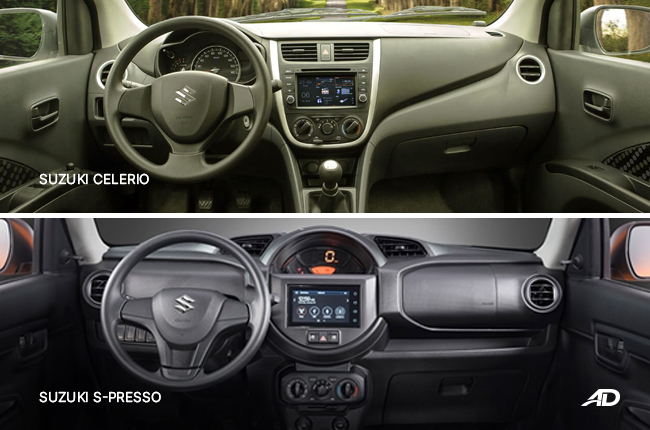 Suzuki celerio vs s-presso interior