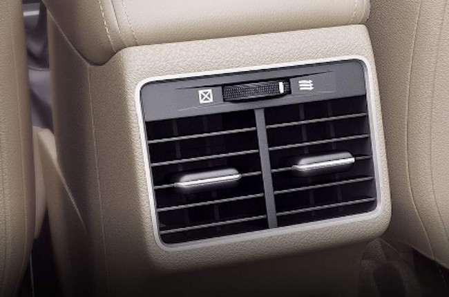 Suzuki Ciaz Facelift Rear Climate Vents