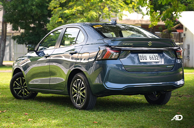 Suzuki Dzire Hybrid Rear Quarter