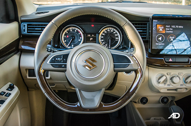 Suzuki Ertiga Technology Steering Wheel and Dashboard