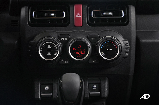 Suzuki Jimny 5-Door HVAC Controls
