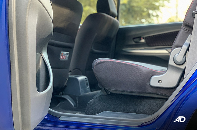 toyota avanza road test rear cabin interior review