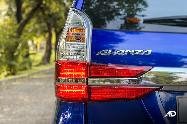 toyota avanza road test taillights exterior review