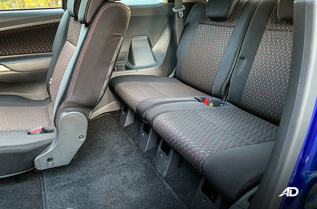 toyota avanza road test third row seats interior review