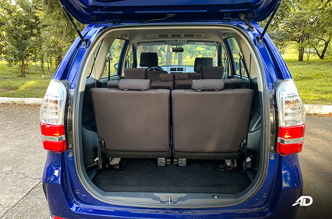 toyota avanza road test trunk cargo review interior philippines
