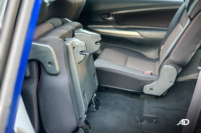 toyota avanza road test tumble seats interior