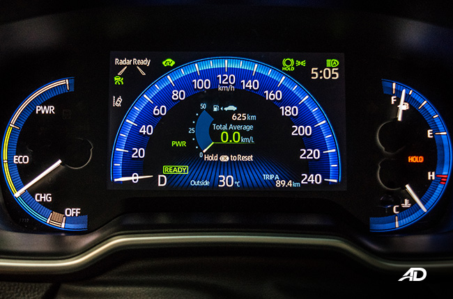 toyota corolla altis hybrid review road test instrument cluster interior philippines