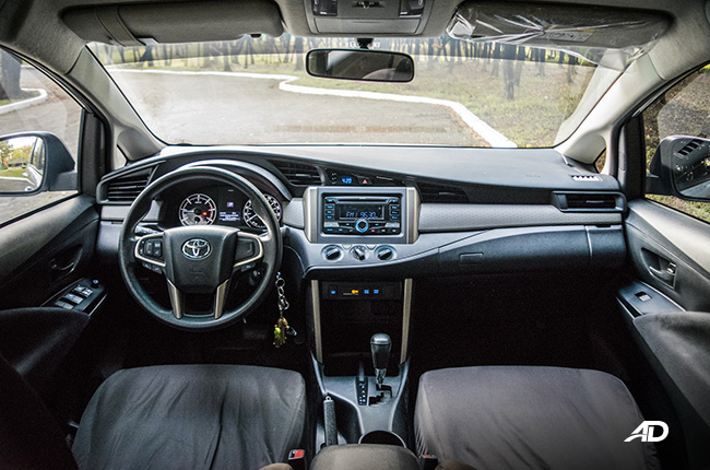 toyota innova e review road test dashboard interior philippines