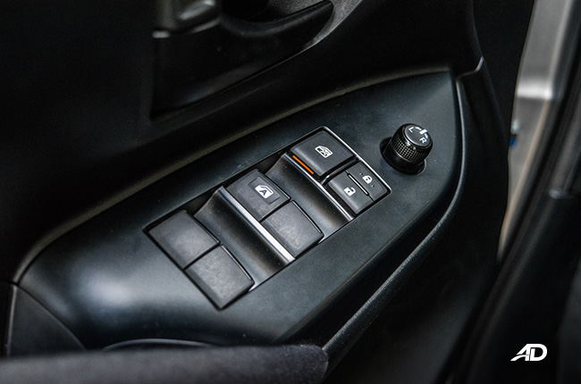 toyota innova e review road test door controls interior