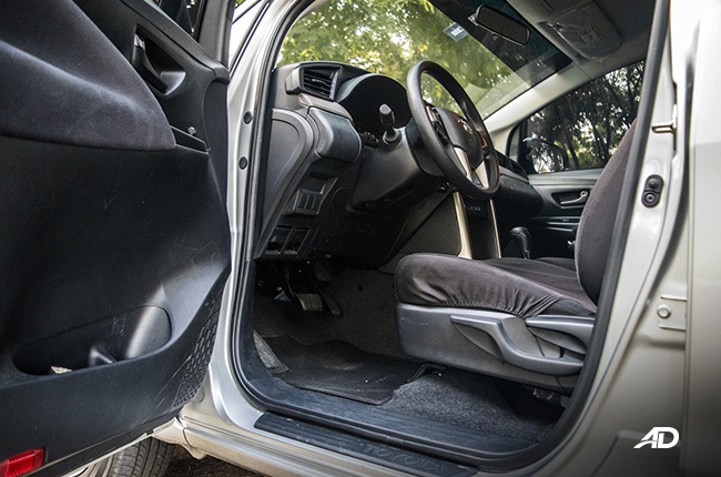 toyota innova e review road test front cabin legroom interior philippines