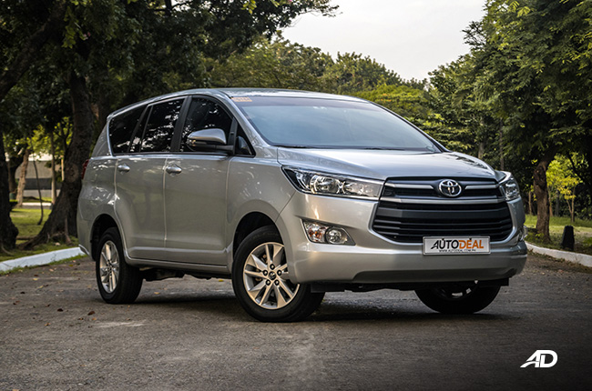 toyota innova e review road test left front quarter exterior philippines