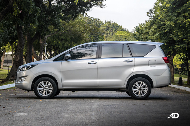 toyota innova e review road test side view exterior philippines