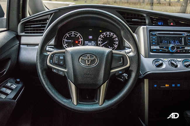 toyota innova e review road test steering wheel interior philippines