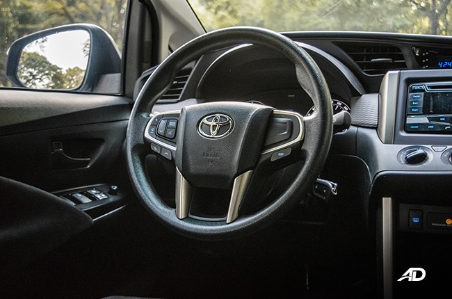 toyota innova e review road test steering wheel interior philippines