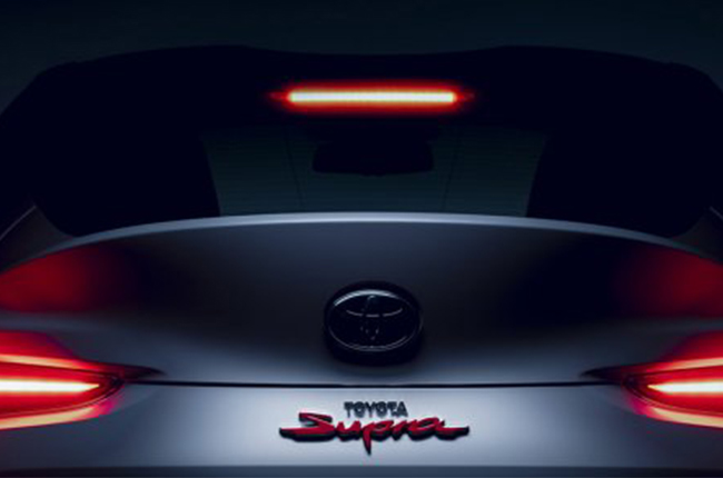 Toyota Supra red badging