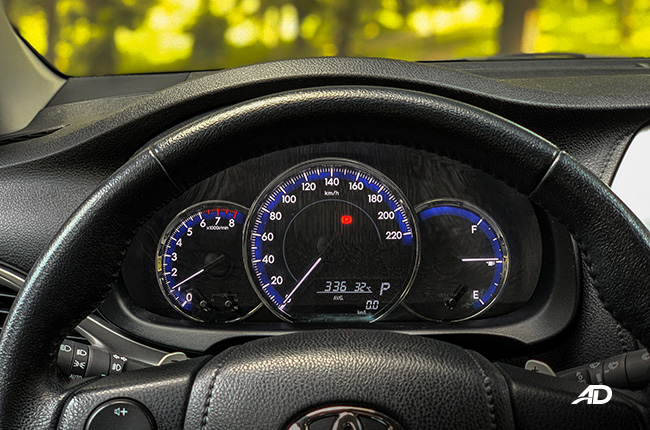 toyota vios 1.5 G prime road test review instrument cluster interior