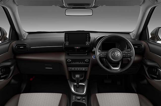 Toyota yaris cross interior brown