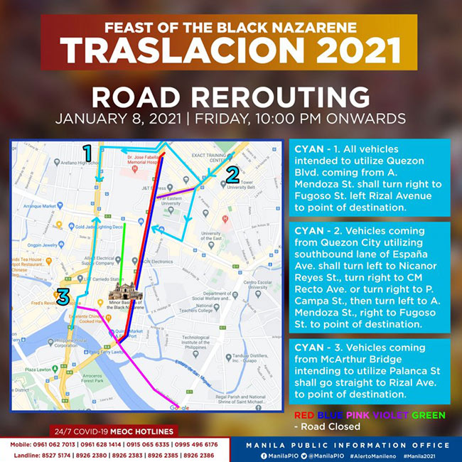 Traslacion 2021 road plan