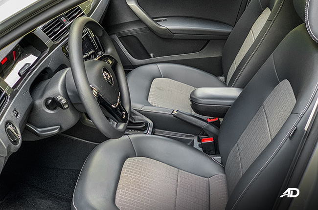 volkswagen santana road test interior front cabin