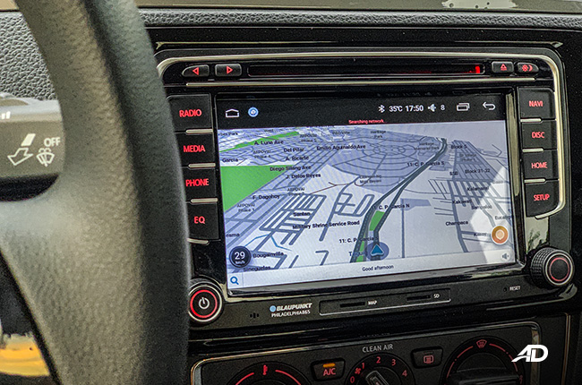 volkswagen santana road test navigation