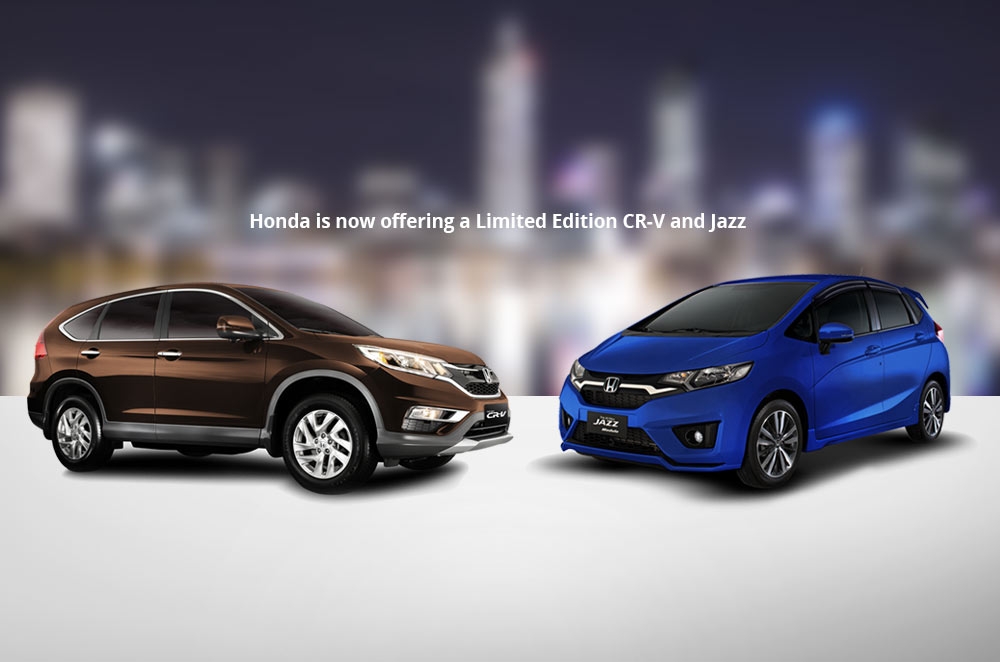 Honda Ph builds Limited Edition models of the CR-V and Jazz in special colors