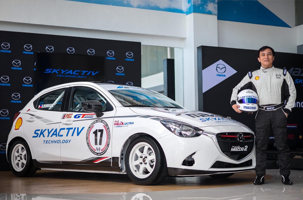 Philippine GT champion Edwin Rodriguez pilots the all-new Mazda2 SKYACTIV