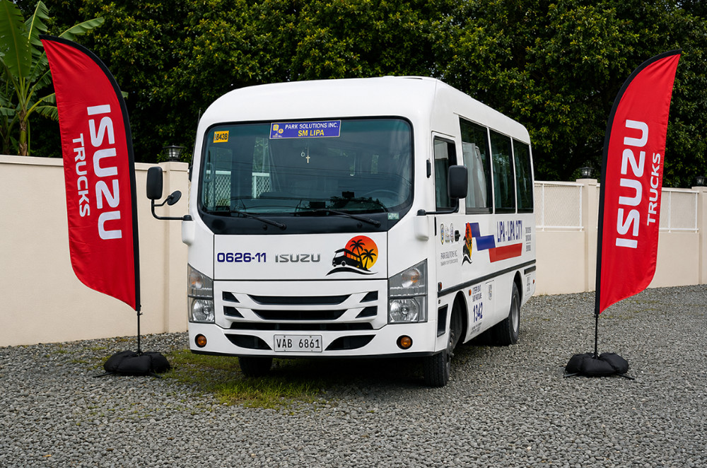 Two Isuzu NPR85 PUVs join Batangas public transport fleet