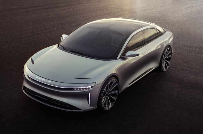 Lucid Air is a 1,000-hp car that runs on batteries