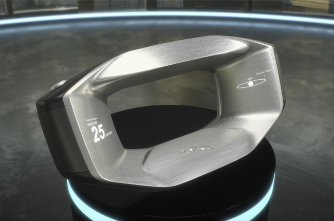 Jaguar steering wheel of the future