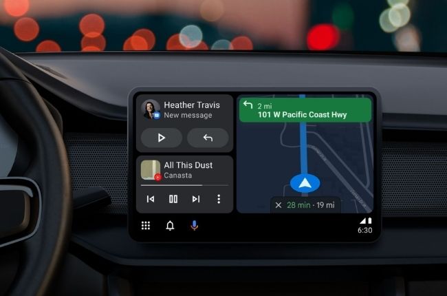Android Auto split-screen update