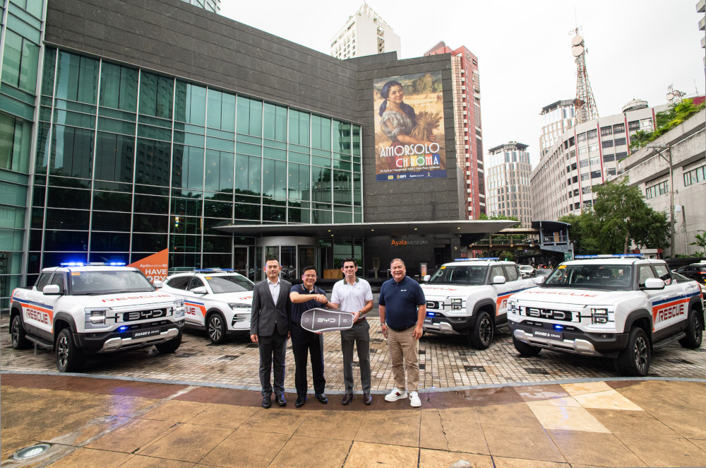 BYD Philippines and ACMobility turn over four BYD units to support Ayala Foundation’s disaster response efforts
