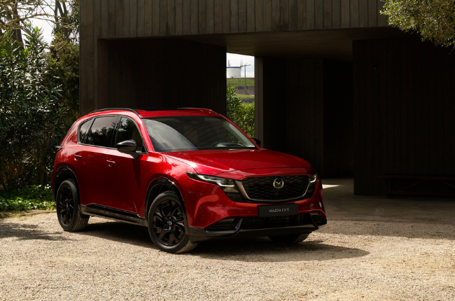 Mazda shows off the 2026 CX-5 with a new look, more space, and a hybrid powertrain coming soon.