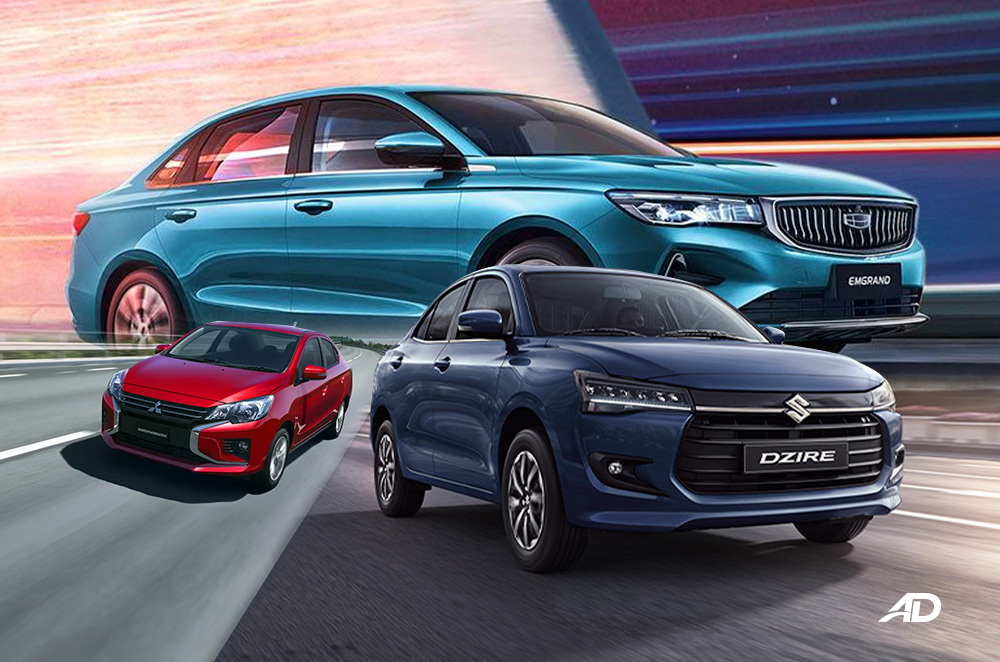 Sedans in the Philippines you can buy under P1-million