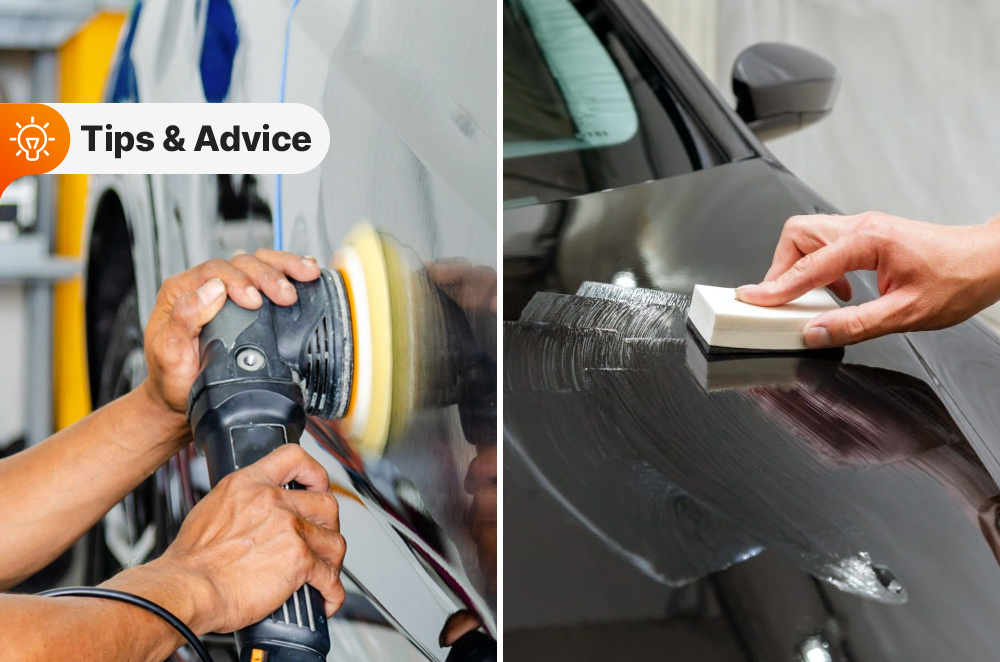 The difference between wax and polish