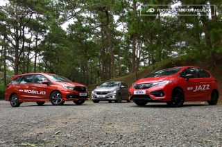 Honda City, Jazz, and Mobilio