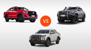 JAC T9 4x2 AT Advance vs. Dongfeng Rich 7 4x2 Upper vs. MG TRQ L 2.0 Comfort 4x2 8-speed AT