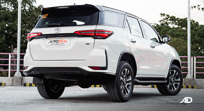 2022 Toyota Fortuner exterior quarter rear Philippines