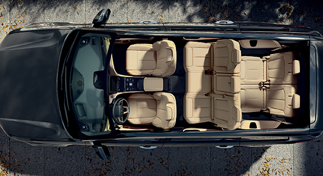 2023 Jeep Grand Cherokee Seating Top View