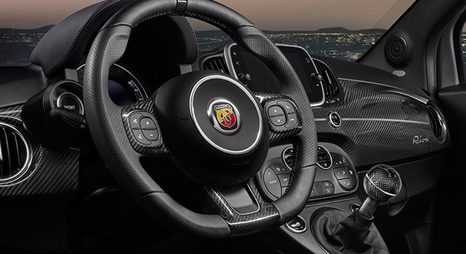 Abarth 659 Rivale 2019 steering wheel