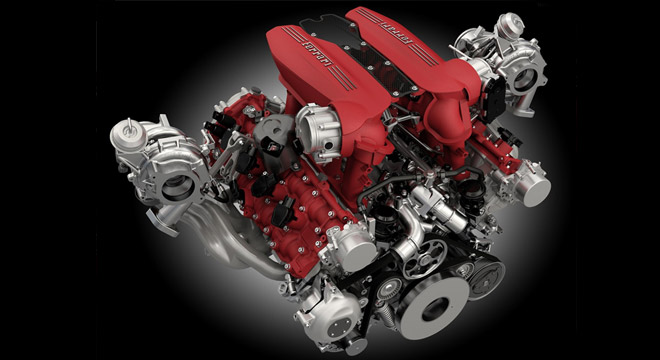Ferrari 488 GTB 2018 engine